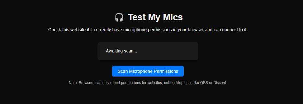 Test My Mics